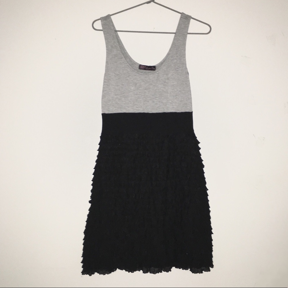 Black and grey dress